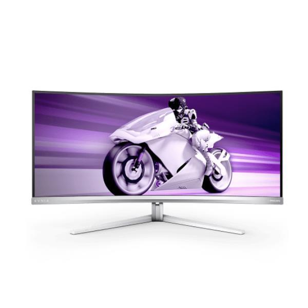 Philips Evnia 34M2C7600MV - Evnia 7000 Series - monitor a LED - gaming - curvato - 34" - 3440 x 1400 WQHD @ 165 Hz - VA - 1400 cd/m² - 3000:1 - DisplayHDR 1400 - 2.5 ms - 2xHDMI, DisplayPort, USB-C - altoparlanti - bianco