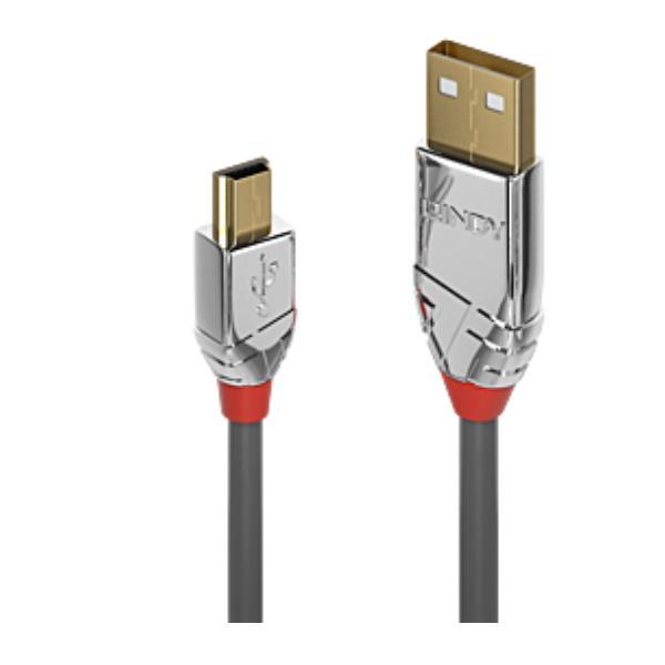 LINDY CAVO USB 2.0 A/MINI-B CROMO , 3M