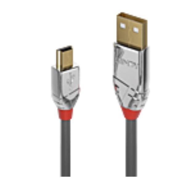 Lindy CROMO - Cavo USB - USB (M) a Micro-USB Tipo B (M) - USB 2.0 - 1 m - di forma rotonda - grigio