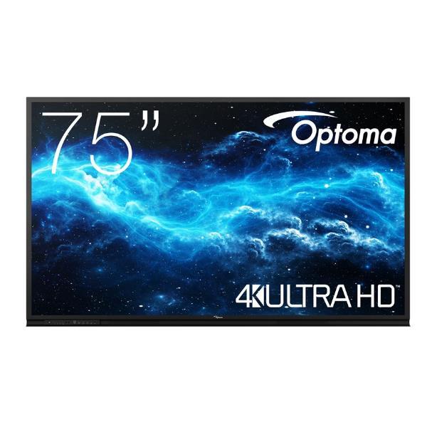 Optoma Creative Touch 3752RK - 75" Categoria diagonale 3-Series Gen 2 Display LCD retroilluminato a LED - interattiva - con lavagna digitale e touchscreen (multi touch) - 4K UHD (2160p) 3840 x 2160 - Direct LED - nero