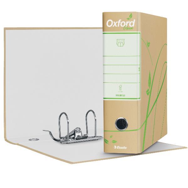 Registratore Oxford Green G83 - dorso 8 cm - commerciale 23 x 30 cm - avana - Esselte