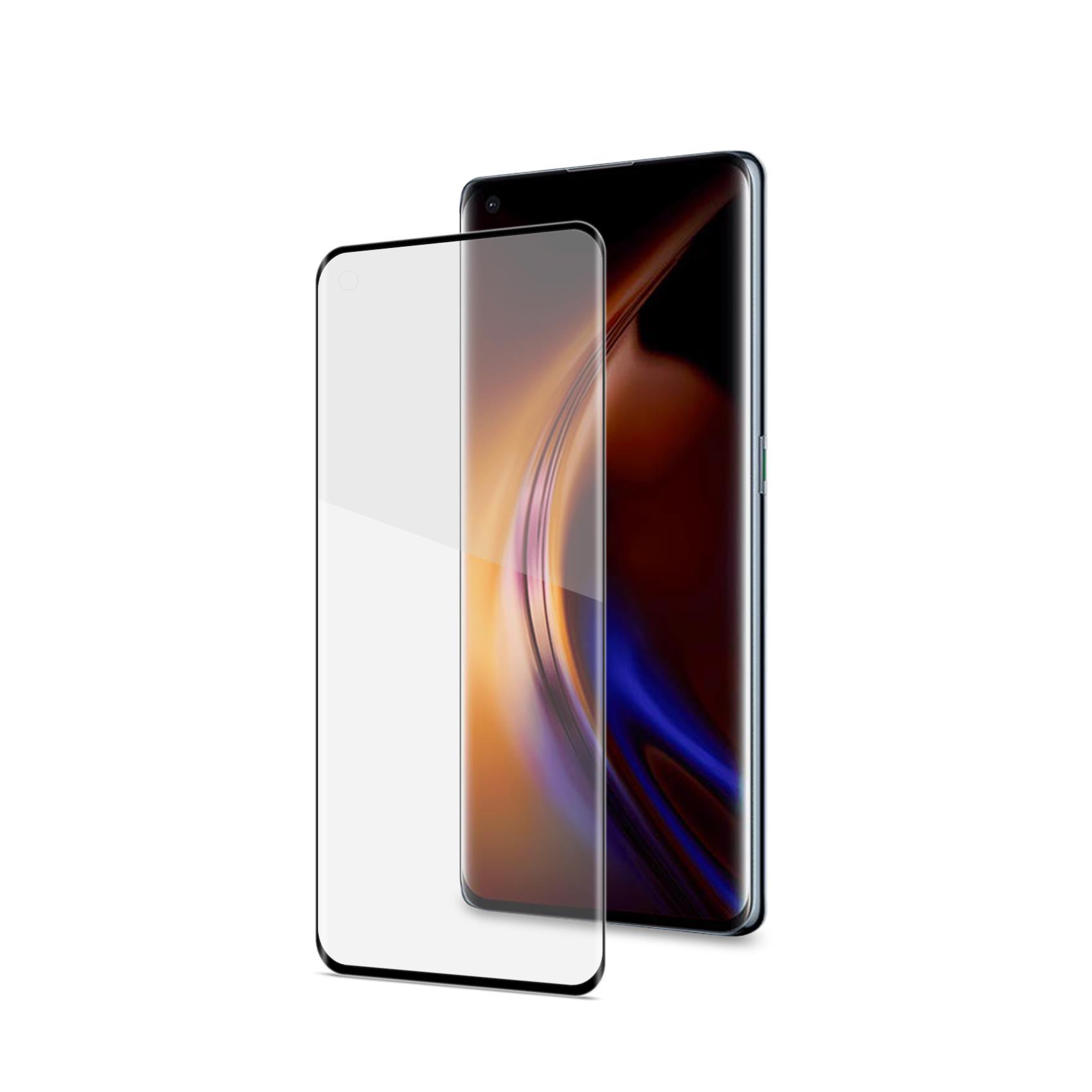 Celly - Protezione per schermo per telefono cellulare - 3D - vetro - colore telaio nero - per OPPO Find X3, Find X3 PRO