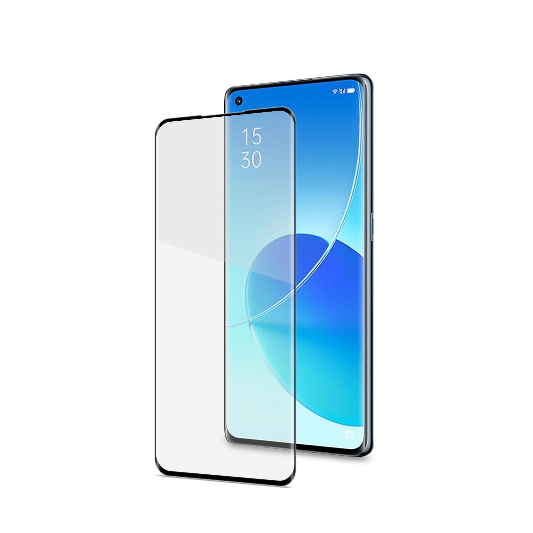 Celly - Protezione per schermo per telefono cellulare - 3D - vetro - colore telaio nero - per OPPO Find X3 Neo, Reno6 Pro 5G