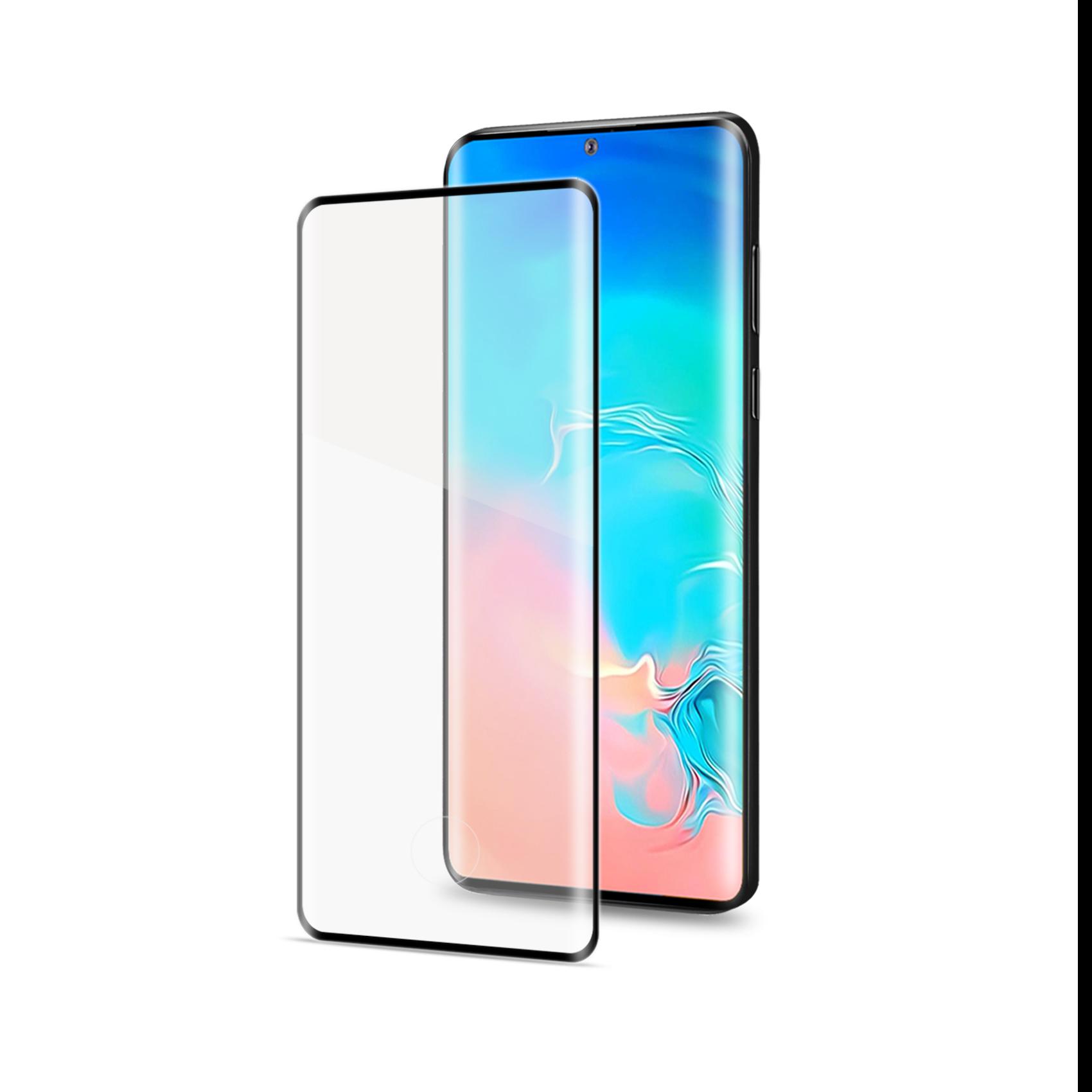 Celly 3D glass - Protezione per schermo per telefono cellulare - 3D - vetro - colore telaio nero - per Samsung Galaxy S20 Ultra, S20 Ultra 5G
