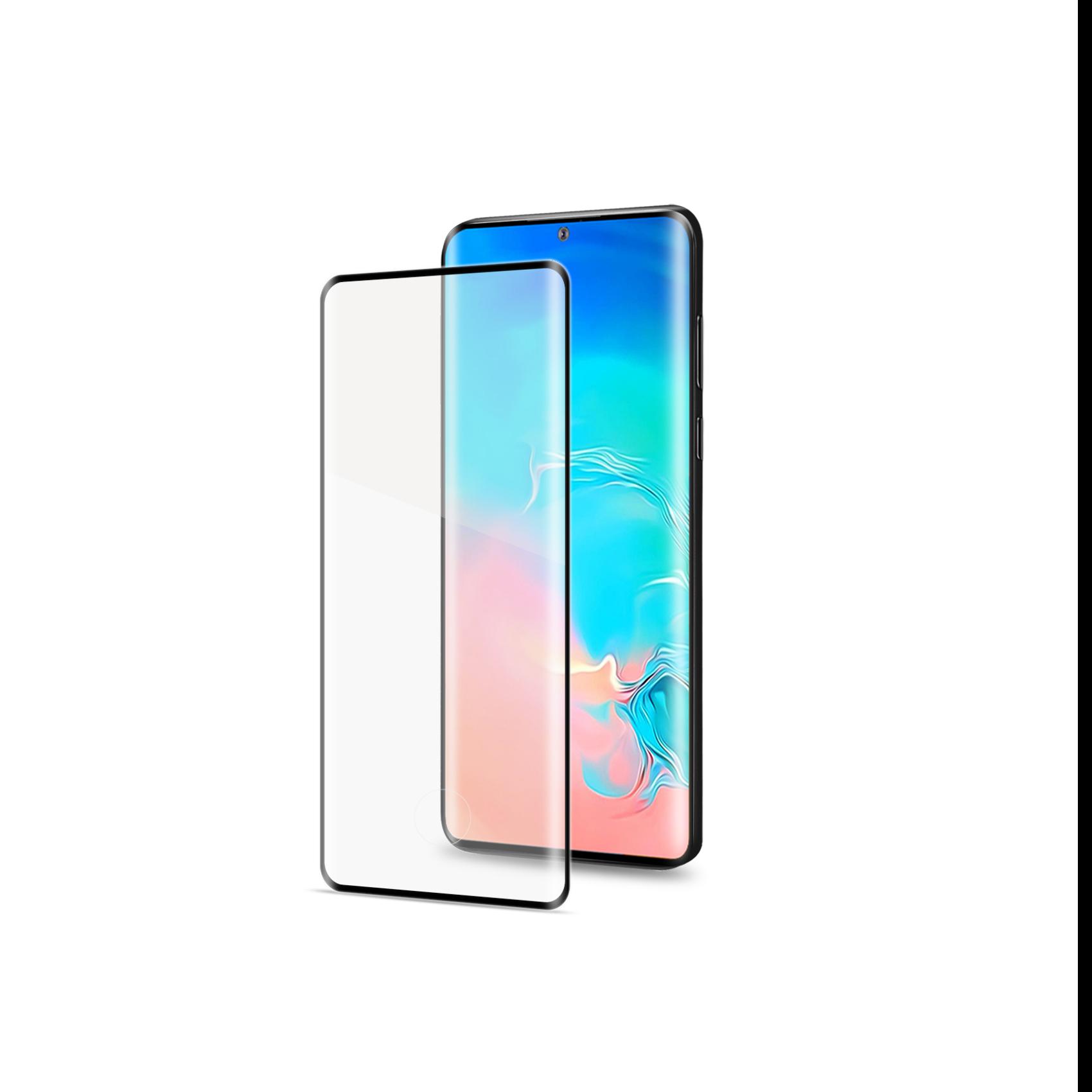 Celly 3D glass - Protezione per schermo per telefono cellulare - 3D - vetro - colore telaio nero - per Samsung Galaxy S20, S20 5G