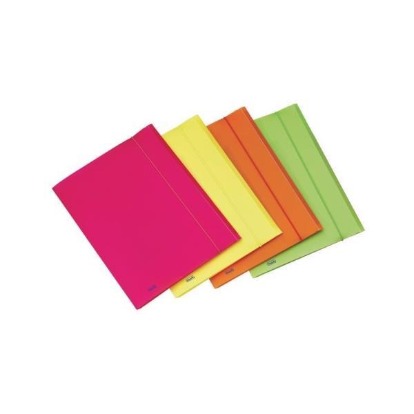Favorit NEON - Cartelletta a 3 lembi - larghezza dorsale 10 mm - per 240 x 330 mm - arancione