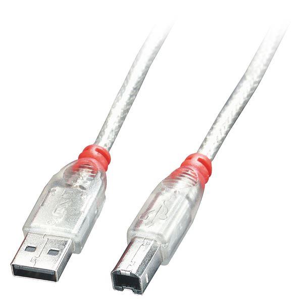 Lindy - Cavo USB - USB (M) a USB Tipo B (M) - USB 2.0 - 2 m - stampato - trasparente
