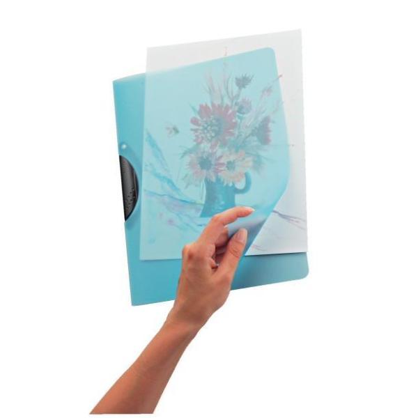 Leitz ColorClip Rainbow - Cartelletta archiviazione documenti - per A4 - capacità 30 fogli - blu chiaro