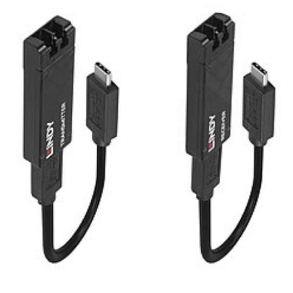 LINDY 100M USB 3.1 TYPE C LC TRANSCEIVER
