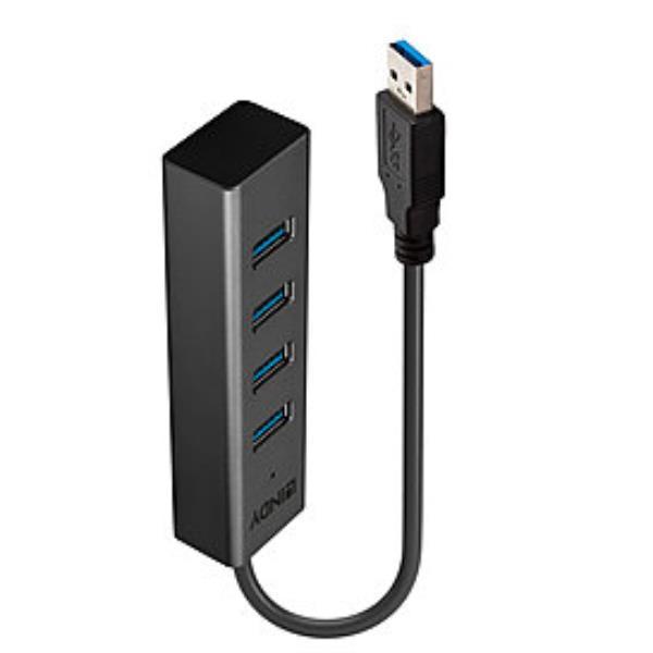 Lindy - Hub - 4 x USB 3.2 Gen 1 - desktop