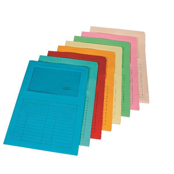 BLASETTI SINTEX CARTELLINA A L CON FINESTRA IN CARTA 297X210MM A4 COL. ROSSO CONF 10 Pz.
