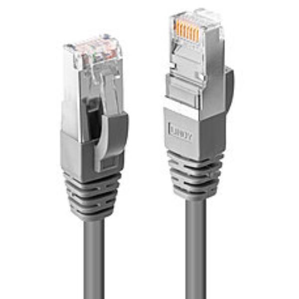 Lindy - Cavo patch - RJ-45 (M) a RJ-45 (M) - 1 m - SFTP - CAT 6 - senza alogeni, stampato, antiaggrovigliamento, bloccato - grigio