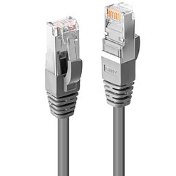 Lindy - Cavo patch - RJ-45 (M) a RJ-45 (M) - 15 m - SFTP - CAT 6 - senza alogeni, stampato, antiaggrovigliamento, bloccato - grigio