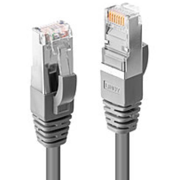 Lindy Premium - Cavo patch - RJ-45 (M) a RJ-45 (M) - 40 m - doppino rivestito schermato (SSTP) - CAT 6 - senza alogeni, antiaggrovigliamento - grigio