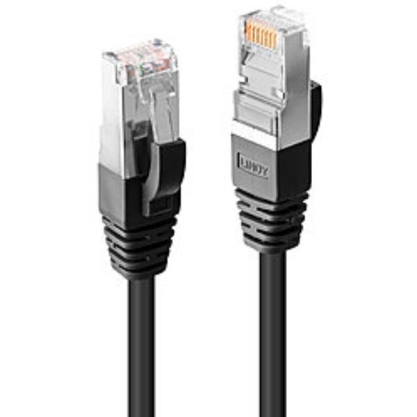 Lindy Premium - Cavo patch - RJ-45 (M) a RJ-45 (M) - 1 m - SFTP - CAT 6 - senza alogeni, antiaggrovigliamento - nero