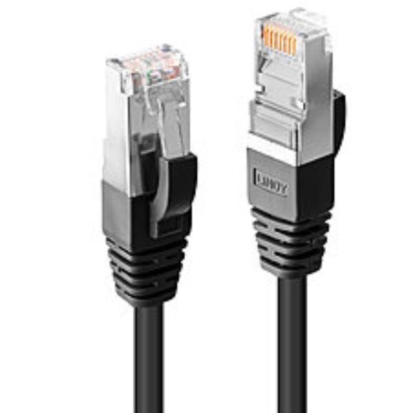 Lindy Premium - Cavo patch - RJ-45 (M) a RJ-45 (M) - 2 m - doppino rivestito schermato (SSTP) - CAT 6 - senza alogeni - nero