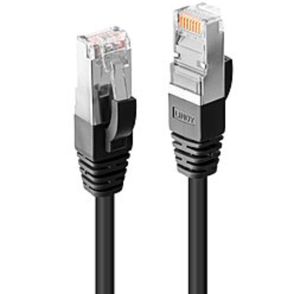 Lindy Premium - Cavo patch - RJ-45 (M) a RJ-45 (M) - 5 m - doppino rivestito schermato (SSTP) - CAT 6 - senza alogeni, antiaggrovigliamento - nero