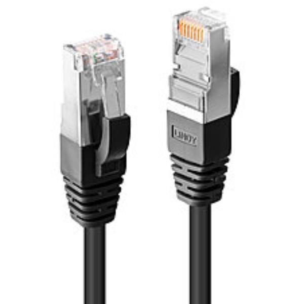 Lindy Premium - Cavo patch - RJ-45 (M) a RJ-45 (M) - 30 m - SFTP - CAT 6 - senza alogeni, antiaggrovigliamento - nero