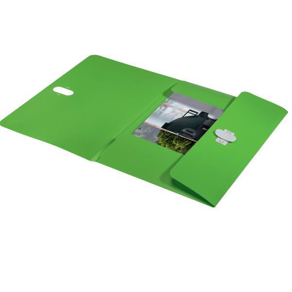 Leitz Recycle - Cartelletta a 3 lembi - per A4 - capacità 150 fogli - verde