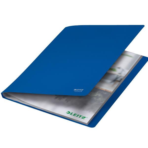 Leitz Recycle - Porta listini - 40 compartimenti - 80 viste - larghezza dorsale 16 mm - per A4 - blu
