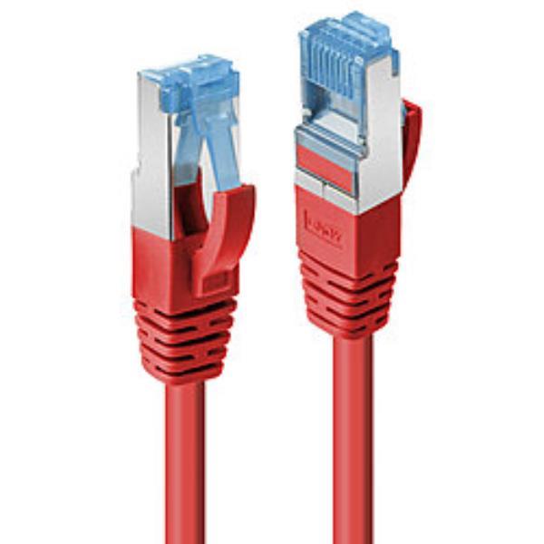 Lindy - Cavo patch - RJ-45 (M) a RJ-45 (M) - 3 m - SFTP, PiMF - CAT 6a - senza alogeni, stampato, antiaggrovigliamento - rosso