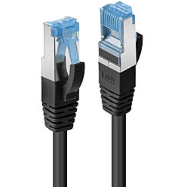 Lindy - Cavo patch - RJ-45 (M) a RJ-45 (M) - 20 m - SFTP, PiMF - CAT 6a - senza alogeni, stampato, antiaggrovigliamento - nero
