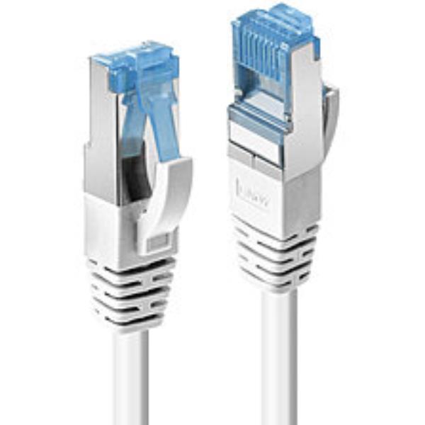 Lindy - Cavo patch - RJ-45 (M) a RJ-45 (M) - 30 cm - SFTP, PiMF - CAT 6a - senza alogeni, stampato, antiaggrovigliamento - bianco