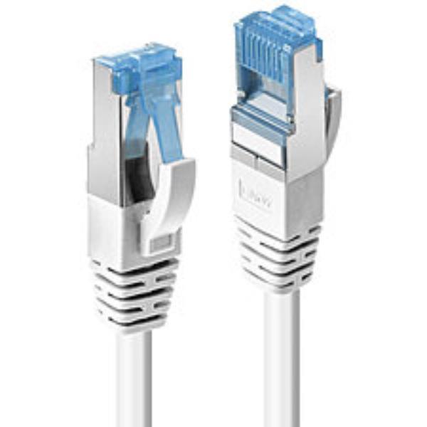 Lindy - Cavo patch - RJ-45 (M) a RJ-45 (M) - 15 m - SFTP, PiMF - CAT 6a - senza alogeni, antiaggrovigliamento - bianco