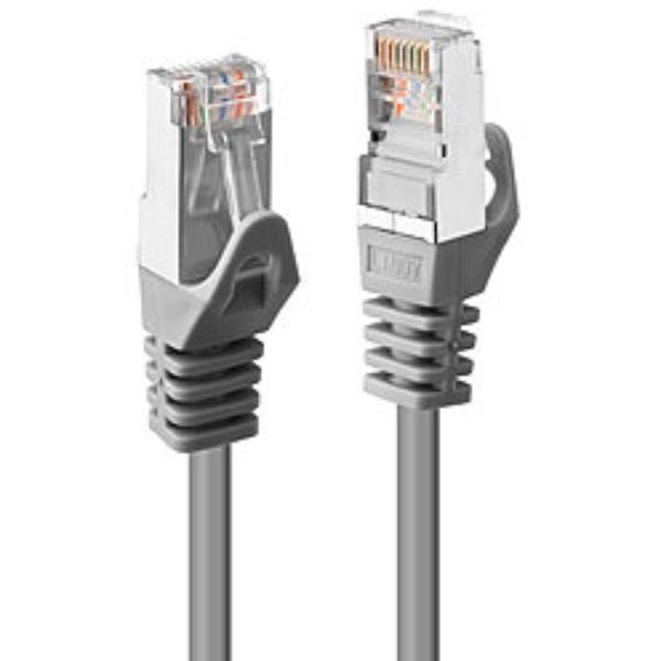 Lindy - Cavo patch - RJ-45 (M) a RJ-45 (M) - 30 cm - STP - CAT 6 - antiaggrovigliamento - grigio