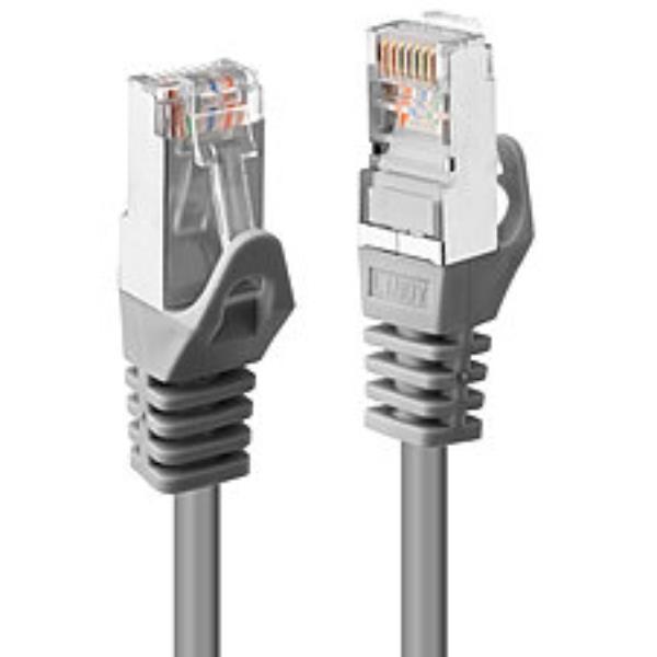 Lindy - Cavo patch - RJ-45 (M) a RJ-45 (M) - 50 cm - STP - CAT 6 - antiaggrovigliamento - grigio