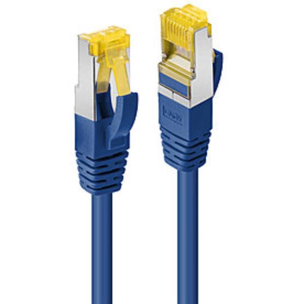 Lindy - Cavo patch - RJ-45 (M) a RJ-45 (M) - 2 m - SFTP - CAT 7 (cavo) / CAT 6a (connettori) - senza alogeni, stampato - blu