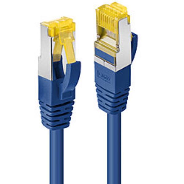 Lindy - Cavo patch - RJ-45 (M) a RJ-45 (M) - 10 m - SFTP, PiMF - CAT 7 (cavo) / CAT 6a (connettori) - senza alogeni, antiaggrovigliamento - blu