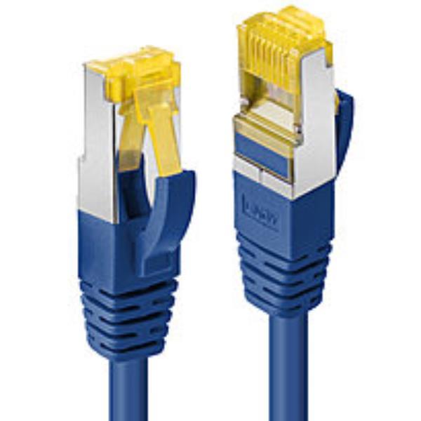 Lindy - Cavo patch - RJ-45 (M) a RJ-45 (M) - 30 m - SFTP - CAT 7 (cavo) / CAT 6a (connettori) - senza alogeni, stampato - blu