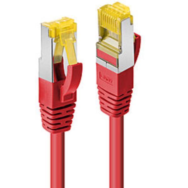 Lindy - Cavo patch - RJ-45 (M) a RJ-45 (M) - 10 m - SFTP, PiMF - CAT 7 (cavo) / CAT 6a (connettori) - senza alogeni, antiaggrovigliamento - rosso