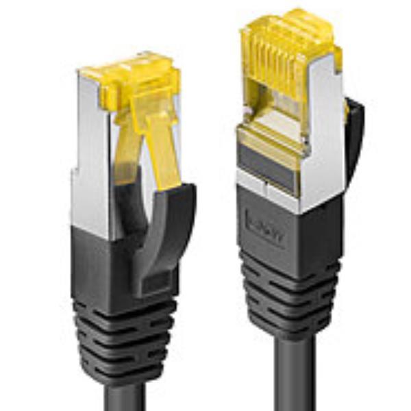 Lindy - Cavo patch - RJ-45 (M) a RJ-45 (M) - 1 m - SFTP, PiMF - CAT 7 (cavo) / CAT 6a (connettori) - senza alogeni, antiaggrovigliamento - nero