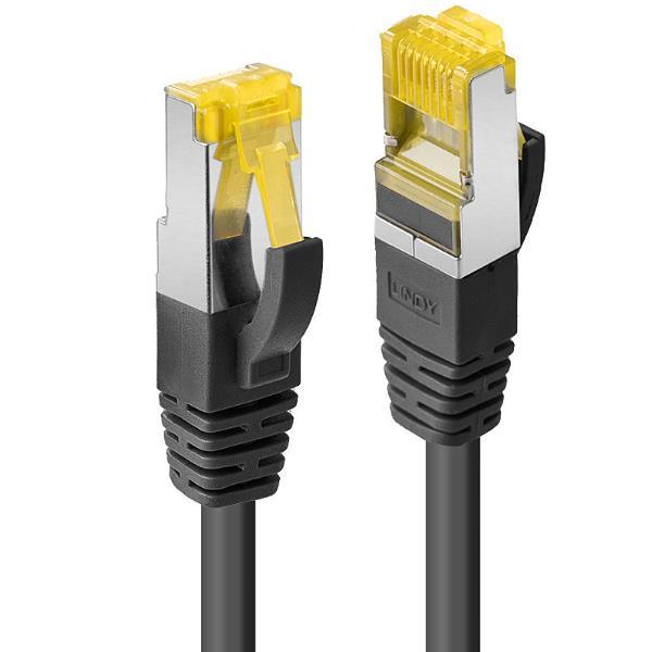 Lindy - Cavo patch - RJ-45 (M) a RJ-45 (M) - 15 m - SFTP, PiMF - CAT 7 (cavo) / CAT 6a (connettori) - senza alogeni, antiaggrovigliamento - nero