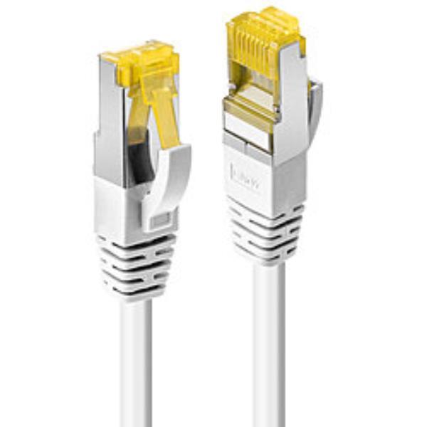 Lindy - Cavo patch - RJ-45 (M) a RJ-45 (M) - 30 cm - SFTP, PiMF - CAT 7 (cavo) / CAT 6a (connettori) - senza alogeni, antiaggrovigliamento - bianco