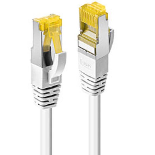 Lindy - Cavo patch - RJ-45 (M) a RJ-45 (M) - 2 m - SFTP - CAT 7 (cavo) / CAT 6a (connettori) - senza alogeni, stampato - bianco