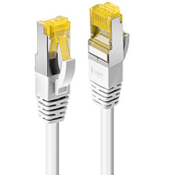 Lindy - Cavo patch - RJ-45 (M) a RJ-45 (M) - 10 m - SFTP - CAT 7 (cavo) / CAT 6a (connettori) - senza alogeni, stampato - bianco