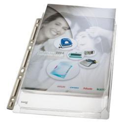 Leitz - Busta trasparente - espandibile - per A4 - capacità 200 fogli - trasparente (pacchetto di 3)