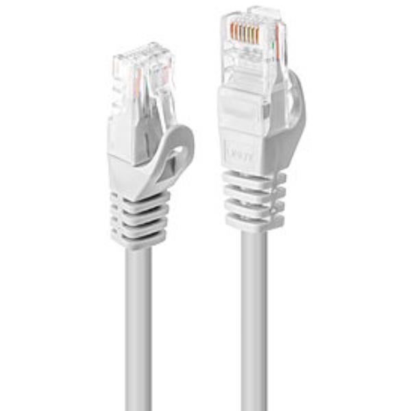 Lindy Basic - Cavo patch - RJ-45 (M) a RJ-45 (M) - 1 m - UTP - CAT 6 - stampato, antiaggrovigliamento - bianco