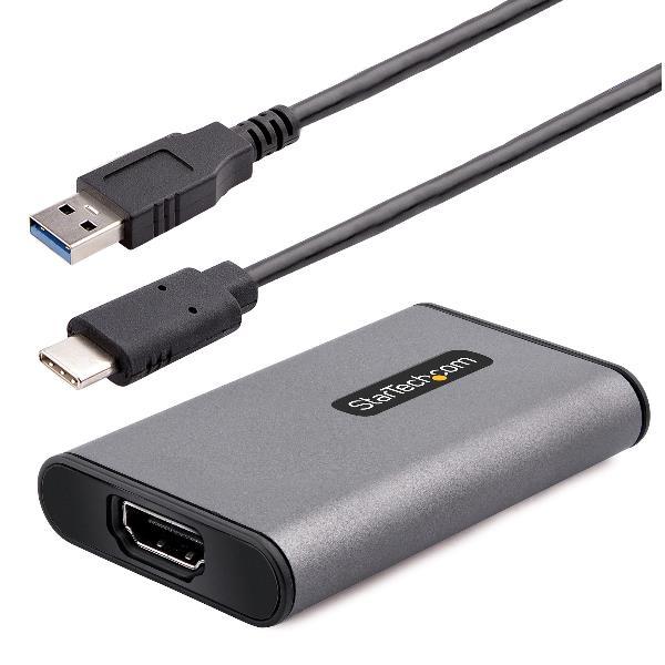 StarTech.com USB 3.0 HDMI Video Capture Device, 4K Video Capture Adapter/External USB Capture Card, UVC, Live Stream, HDMI Audio/Video Screen Recorder, Works w/ USB-A, USB-C, Thunderbolt 3 - Windows/Mac/Ubuntu (4K30-HDMI-CAPTURE) - Adattatore per acquisiz