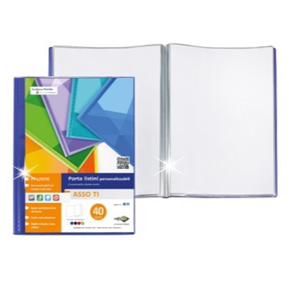 SEI ROTA ASSO TI PORTA LISTINO PERSONALIZZABILE IN PP 220X300 mm 6 BUSTE BLU