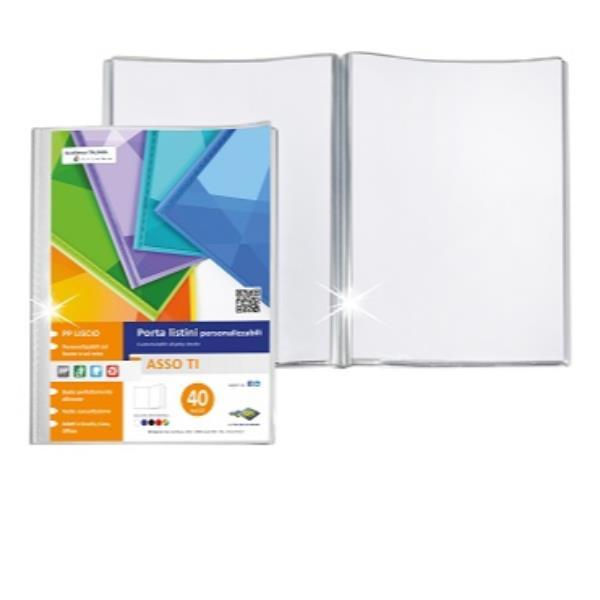 SEI ASSO TI - Portalistini per presentazione - 50 compartimenti - per 220 x 300 mm - bianco
