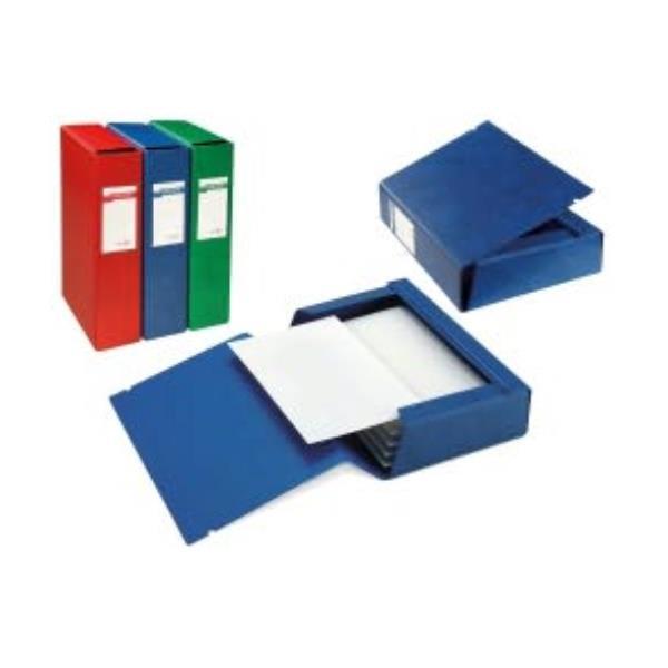SEI ARCHIVIO 3L - Cartella a scatola - larghezza dorsale 40 mm - per 250 x 350 mm - blu