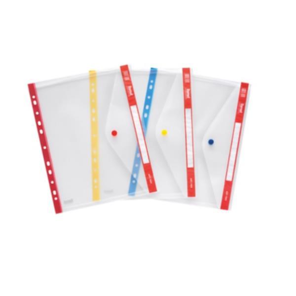Plastidea - Cartelletta portadocumenti - per 245 x 300 mm - trasparente (pacchetto di 5)