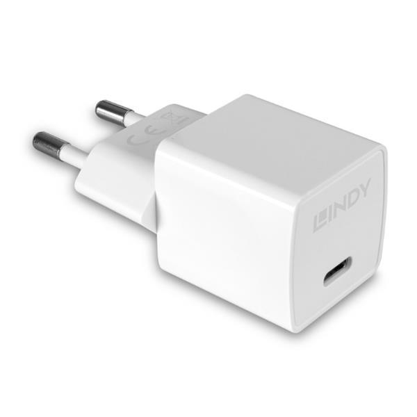 LINDY 20W TYP C PD CHARGER, EURO STECKER