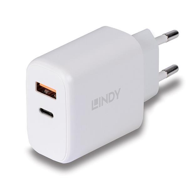 LINDY 33W USB TYPE A & C CHARGER