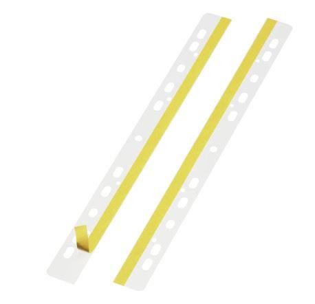 DURABLE FILEFIX STRISCIA ADESIVA IN PP 297X25 mm A4 CON FORATURA UNIVERSALE TRASPARENTE CONF 50 PZ.