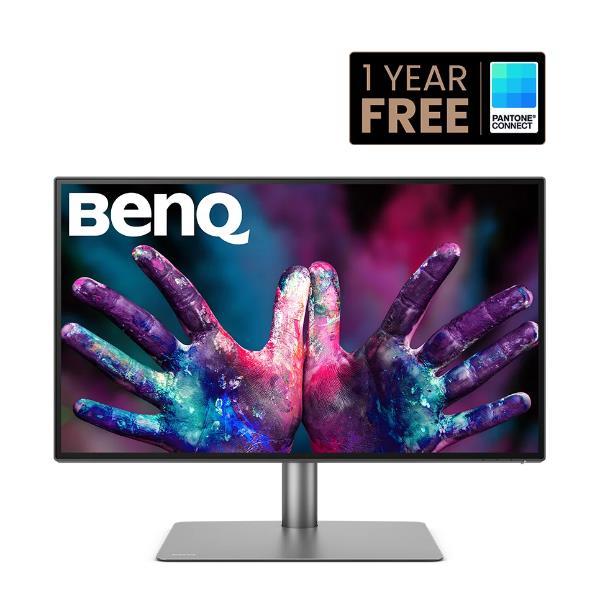 BenQ DesignVue PD2725U - Monitor a LED - 27" - 3840 x 2160 4K @ 60 Hz - IPS - 250 cd/m² - 1200:1 - HDR10 - 5 ms - 2xThunderbolt 3, 2xHDMI, DisplayPort - altoparlanti - grigio, nero